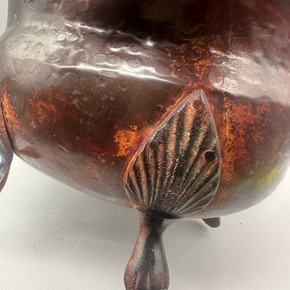 Vintage Copper metal Footed Bowl - Picture 3 of 11